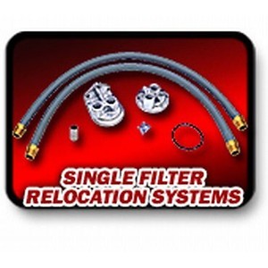 1127 Transdapt Oil Filter Relocation Kit for Chevy Suburban Ram Truck Country