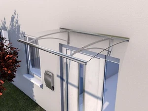 Gutta Pultvordach PT/G | Edelstahl | Haustürvordach 1600 x 900 mm - Bild 1 von 2