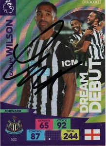 CALLUM WILSON SIGNED NEWCASTLE 2020/2021 ADRENALYN XL TRADING CARD+COA - Picture 1 of 1