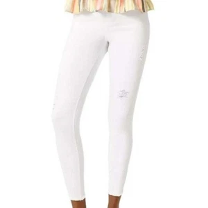 HUE Distressed/ripped Denim Skimmer Leggings SMALL (310) - Bild 1 von 9