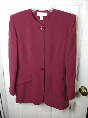 Blazer Jones New York Mujer 14P Rosa 100 Botones de Seda Manga Larga Forrado NUEVO Foto 1 de 4