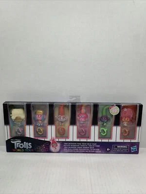 JUEGO DE 6 PIEZAS TROLLS DREAMWORKS WORLD TOUR TINY DANCERS FIND YOUR BEAT PACK NUEVO Foto 1 de 2