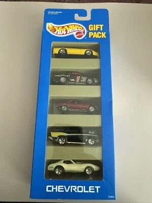 Paquete de 5 Chevrolet Hot Wheels difícil de encontrar rojo CAMARO + raro Chevy 57 negro con ruedas básicas Foto 1 de 3
