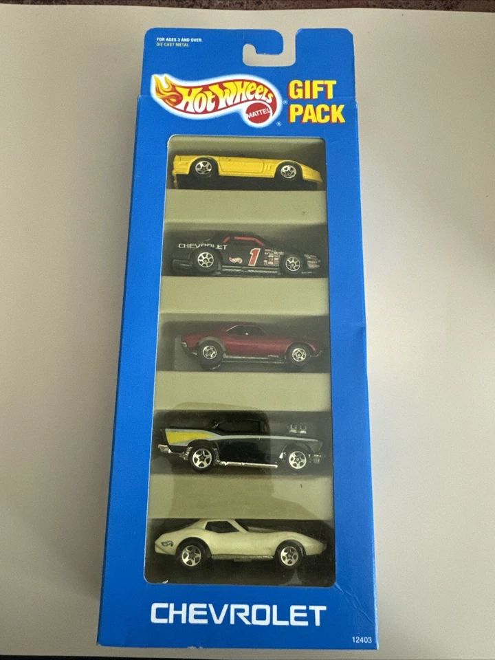 Hot Wheels Chevrolet - 1:64 Scale Collectible Die Cast Cars (5 Set Gift Pack)