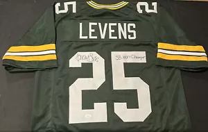 Dorsey Levens Green Bay Packers SB XXXI 1996 signiertes auto grünes Trikot JSA COA - Bild 1 von 6