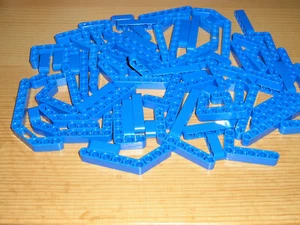Lego Konvolut Liftarm dick blau z.B. 32140 32271 32009 6629 32526 ( L 7 ) - Bild 1 von 5