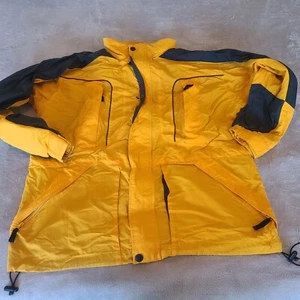 Gerry Mens Large Yellow Full Zip Coat Nylon Jacket Outdoorsman - Picture 1 of 7