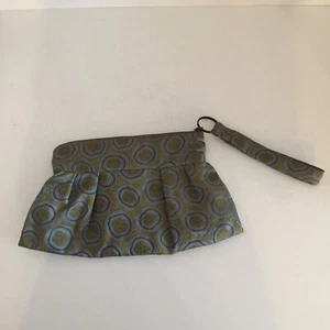 Maruca Mujeres Muñequera Billetera Cremallera Bolso sin asas Tela Hecho a mano Verde Oliva Plano - Imagen 1 de 9
