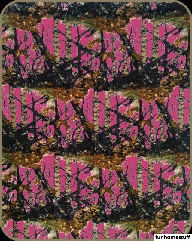 MANTA ROSA INTENSO CAMUFLAJE BOSQUE CAMUFLAJE LUJO PESO MEDIO 70"x90" Foto 1 de 1