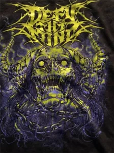 DEFY THE MIND Los Angeles Metal T-Shirt Größe L Selten Kostenloser Versand USA - Bild 1 von 3