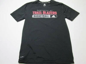 Adidas Youth Boys Size L T-Shirt Black Climalite Logo Basketball Sportwear - Picture 1 of 7