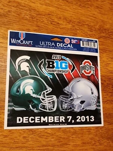 WinCraft 2013 Big Football College Championship Ohio State vs Michigan St Decal - Picture 1 of 5