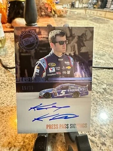 2015 Press Pass Signings Blue #PPSKK Kasey Kahne 15/15 - Picture 1 of 5