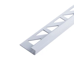 Fliesenschiene Alu (eloxiert) Eckprofil Quadratprofil Höhe 10mm, 5x 2,5m Weiß - Bild 1 von 9
