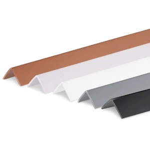 2m PVC Winkelleiste Winkelprofil Leiste Kantenschutz Kunststoffwinkelprofil weiß - Bild 1 von 6