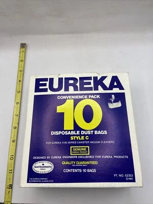 Genuine Eureka Brand Style C Disposable Dust Bags - 3100 Series- New Box Of 10 - Image 1 of 2