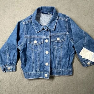 NWT Vintage Little Legends Baby Denim Jacket Trucker Style 18mo Deadstock Y2K - Picture 1 of 8