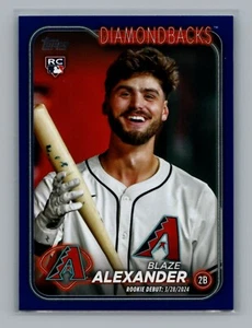 Actualización Topps 2024 #US265 Blaze Alexander RC debut venta al por menor azul ARI Diamondbacks - Imagen 1 de 2