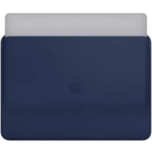 Original Apple Leather Sleeve for 15 Inch MacBook Pro Midnight Blue (MRQU2ZM/A) - Picture 1 of 4