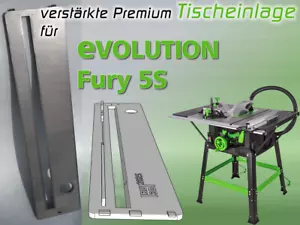 Tischeinlage f. EVOLUTION Fury 5S Tischkreissäge, normal oder Null Spalt - Picture 1 of 4