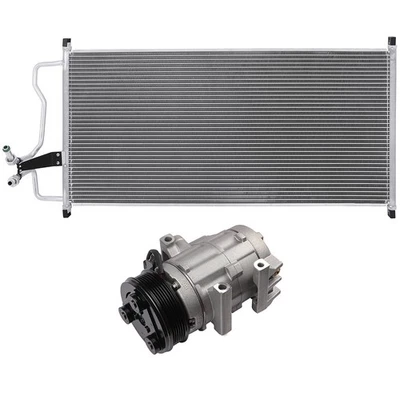 AC Condenser & AC Compressor Cooling Kit For Lincoln Navigator 2007-2012 2014 - Image 1 of 4