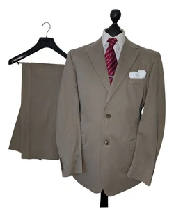 Tuta Uomo AUSTIN REED Premium ITALIANA Cotone Neutro 44R *ADATTA* W38" L32" *VGC* - Foto 1 di 16