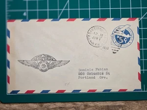 1930 First Flight Cover San Diego–Los Angeles CA UC1 Airmail Wings Cachet - Picture 1 of 4