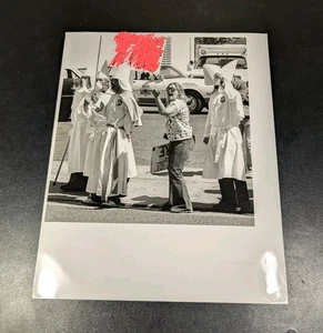 Vintage Photo KKK Rally Fresno Gay Pride Parade 1991 LGBT History Historical - Picture 1 of 1
