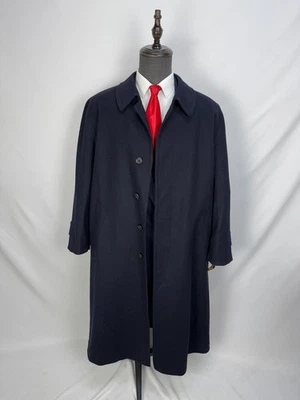 Vintage Men's Coat Bugatti Echter Alpen Loden Wool dark navy Overcoat US 46R 48R - Image 1 of 4