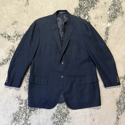 Polo Ralph Lauren Blazer Mens Sz 44R Blue Single Breast Three Button Jacket Vtg - Image 1 of 4