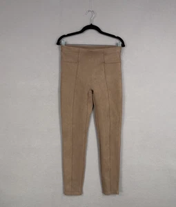 Spanx Hose Damen mittelbraun Wildlederimitat Leggings hoher Bund Pull On formend - Bild 1 von 15