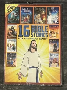 16 Bible Stories Whole Family (DVD, 2015) with Bonus Sing-A-Long CD - NEW Sealed - Picture 1 of 2