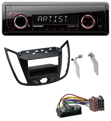 Blaupunkt SD USB 1DIN MP3 AUX Autoradio für Ford C-Max Kuga matt schwarz - Bild 1 von 4