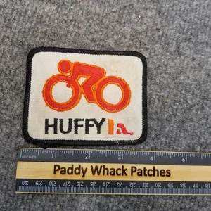 Vintage Huffy Patch Bicycle Bike Cycling 70s 80s Stained AC3 - Picture 1 of 2