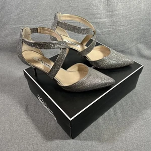 NINA Women's 8.5 Tessie Dress Pump Steel Dreamland Glitter With Box - Picture 1 of 8