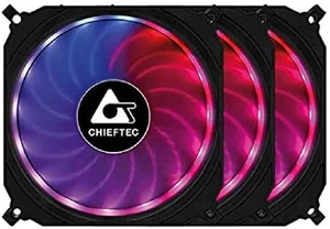 Case Fan 120mm 3-RGB Set/TORNADO CF-3012-RGB Chieftec - Bild 1 von 9