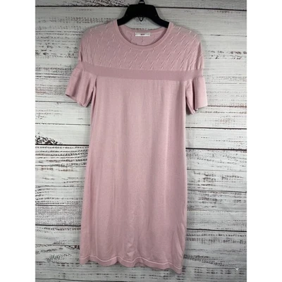 Leggiadro свитер платье женщин маленький розовый хлопок шелк вязаный короткий рукав Италии - Изображение 1 из 4