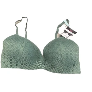 Maidenform 36D Grün Spitze Damen BH Kabellos Intim Criss Cross Träger Neu - Bild 1 von 8