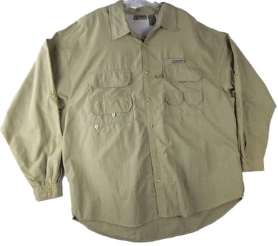 Camisa Alpine Design Tech XXL masculina pesca longa rolo aba botão para cima bolsos ventilados - Imagem 1 de 4