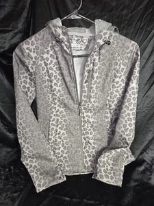 Zeroxposur Leopard Print Grey Lined Jacket Size Small Ladies Zero Xposur - Picture 1 of 12