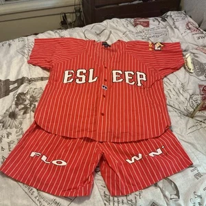Set Pigiama Vintage Esleep NUOVO TIH TAGS Daytona Beach Surf Stampa Taglia 3X A13 - Foto 1 di 12