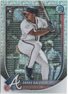 Drake Baldwin 2025 Bowman Chrome Baseball Mojo Refractor RC #75 Braves - Bild 1 von 2