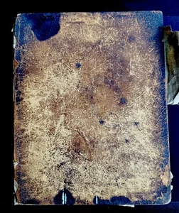 1829 HOLY BIBLE antique PRE CIVIL WAR leather Daniel D Smith Vintage - Picture 1 of 7