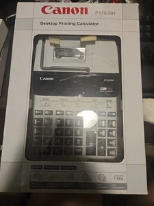 Canon P170-DH 12 digit Desktop Printing Calculator - 2b668742 (new in box) - Picture 1 of 6