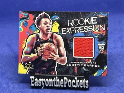 SCOTTIE BARNES RC 2021-22 Court Kings Rookie Expression! #REM-SCB Patch Card - Image 1 of 2