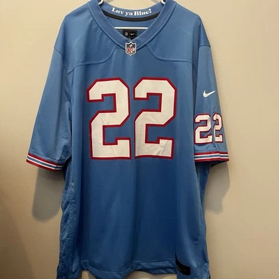 Derrick Henry Titans Nike On Field Oilers Blue Football Jersey - 2XL - Image 1 of 3