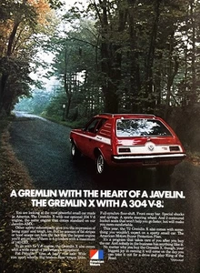 1972 AMC GREMLIN X Genuine Vintage Print Ad Automobile Car American Motors - Picture 1 of 1
