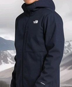 Like NEW- North Face Windproof Hoodie Jacket - Apex Bionic - Mens XL, Gray - Picture 1 of 7