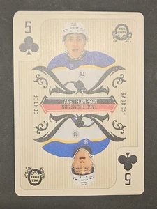 O Pee-Chee Hockey 2024-25 Tage Thompson 5 Clubs Playing Card Insert SP - Picture 1 of 2