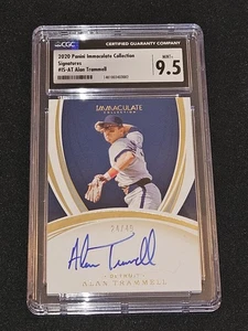 2020 Panini Immaculate Alan Trammell Signatures Auto 24/49 CGC 9,5/10 Tigers - Bild 1 von 2